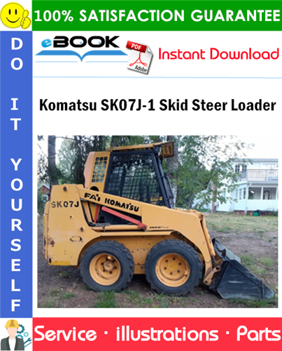 Komatsu SK07J-1 Skid Steer Loader Parts Manual (S/N 3443031 and up)