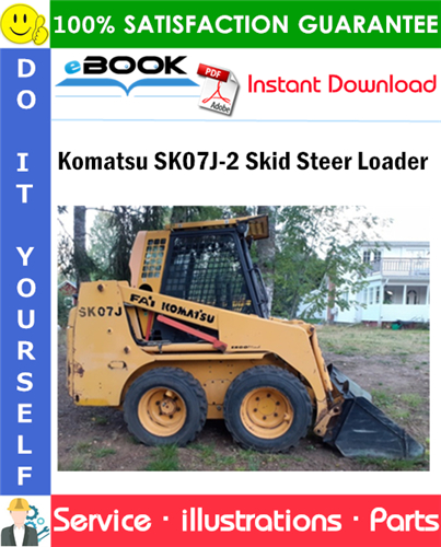 Komatsu SK07J-2 Skid Steer Loader Parts Manual (S/N SK07JF20001 and up)