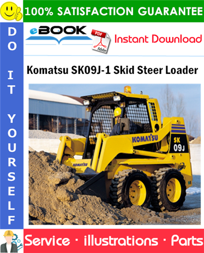 Komatsu SK09J-1 Skid Steer Loader Parts Manual (S/N SK09JF20001 and up)