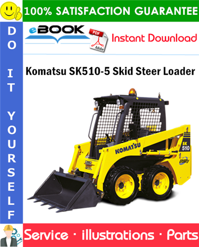 Komatsu SK510-5 Skid Steer Loader Parts Manual (S/N 37DF00001 and up)