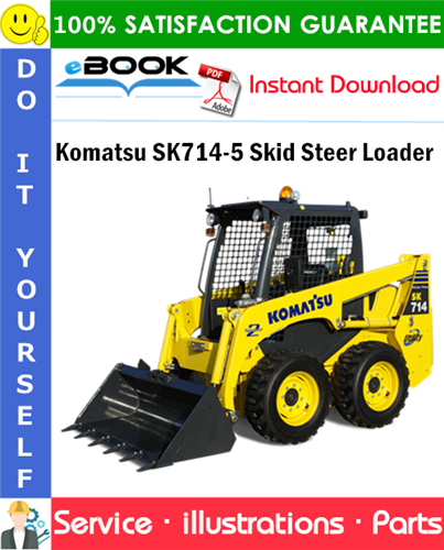 Komatsu SK714-5 Skid Steer Loader Parts Manual (S/N 37AF00004 and up)