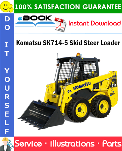 Komatsu SK714-5 Skid Steer Loader Parts Manual (S/N 37AFS0001 and up)