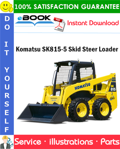 Komatsu SK815-5 Skid Steer Loader Parts Manual (S/N 37BF00006 and up)