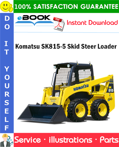 Komatsu SK815-5 Skid Steer Loader Parts Manual (S/N 37BF00902 and up)