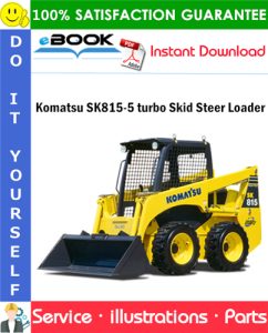 Komatsu SK815-5 turbo Skid Steer Loader Parts Manual (S/N 37BTF00224 and up)