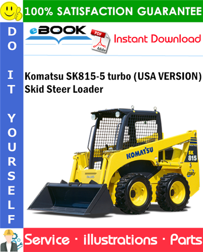 Komatsu SK815-5 turbo (USA VERSION) Skid Steer Loader Parts Manual