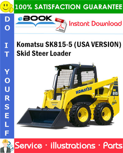 Komatsu SK815-5 (USA VERSION) Skid Steer Loader Parts Manual