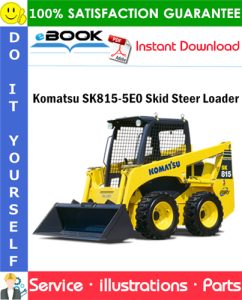 Komatsu SK815-5E0 Skid Steer Loader Parts Manual (S/N F80002 and up)