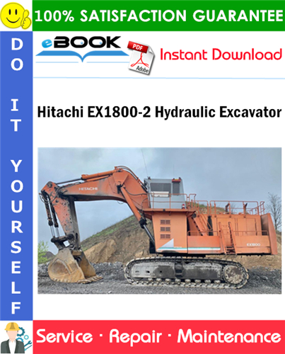 Hitachi EX1800-2 Hydraulic Excavator Service Repair Manual