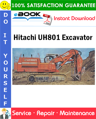 Hitachi UH801 Excavator Service Repair Manual