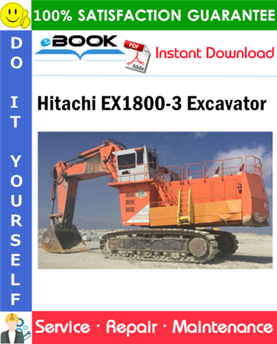 Hitachi EX1800-3 Excavator Service Repair Manual