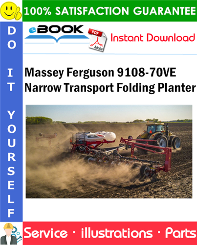 Massey Ferguson 9108-70VE Narrow Transport Folding Planter Parts Manual