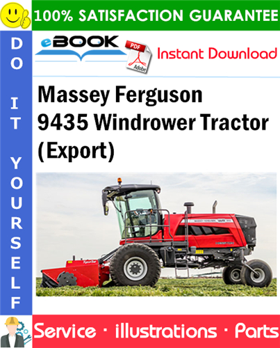 Massey Ferguson 9435 Windrower Tractor (Export) Parts Manual