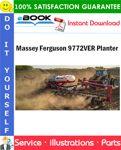 Massey Ferguson 9772VER Planter Parts Manual (2019)