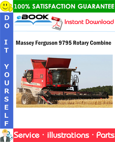 Massey Ferguson 9795 Rotary Combine Parts Manual
