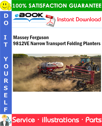 Massey Ferguson 9812VE Narrow Transport Folding Planters Parts Manual