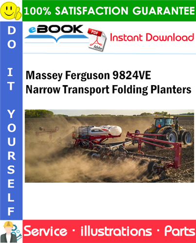 Massey Ferguson 9824VE Narrow Transport Folding Planters Parts Manual