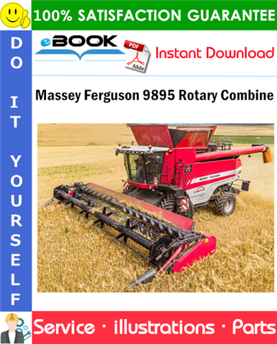 Massey Ferguson 9895 Rotary Combine Parts Manual (HUC8E101 - 9999)