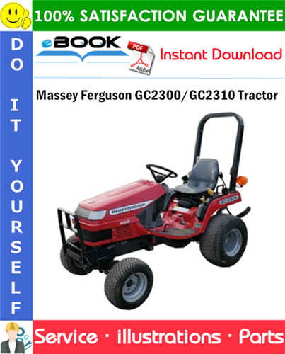 Massey Ferguson GC2300/GC2310 Tractor Parts Manual (EFF S/N JNA25201)