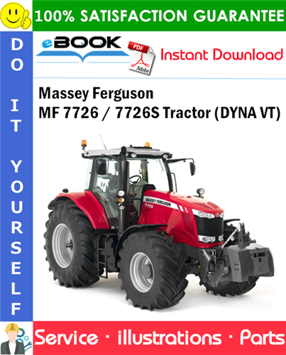 Massey Ferguson MF 7726 / 7726S Tractor (DYNA VT) Parts Manual