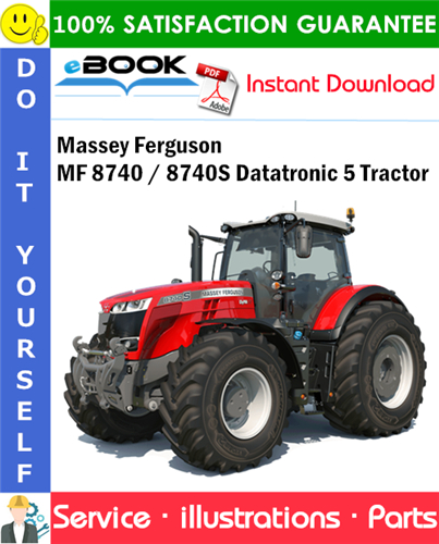 Massey Ferguson MF 8740 / 8740S Datatronic 5 Tractor Parts Manual