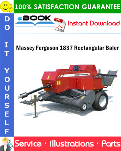 Massey Ferguson 1837 Rectangular Baler Parts Manual