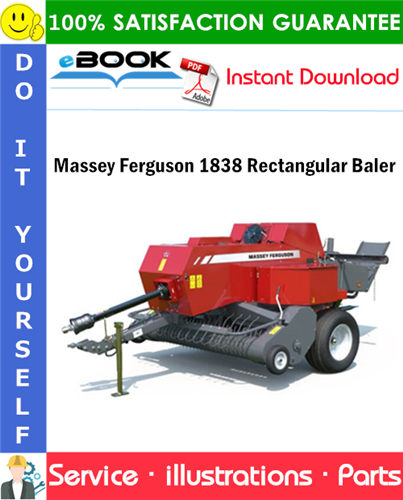 Massey Ferguson 1838 Rectangular Baler Parts Manual