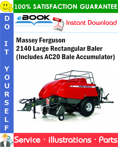 Massey Ferguson 2140 Large Rectangular Baler (Includes AC20 Bale Accumulator)
