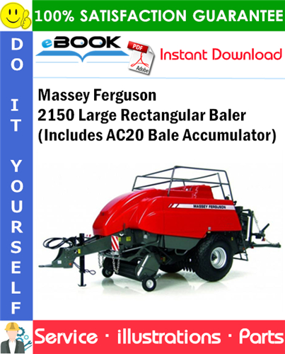 Massey Ferguson 2150 Large Rectangular Baler (Includes AC20 Bale Accumulator)