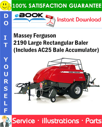 Massey Ferguson 2190 Large Rectangular Baler (Includes AC25 Bale Accumulator)