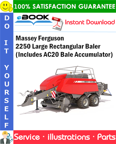 Massey Ferguson 2250 Large Rectangular Baler (Includes AC20 Bale Accumulator)