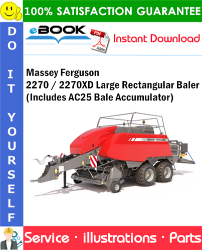 Massey Ferguson 2270 / 2270XD Large Rectangular Baler