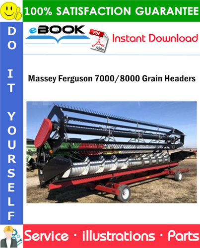 Massey Ferguson 7000/8000 Grain Headers Parts Manual (Eff. S/N HM84101)