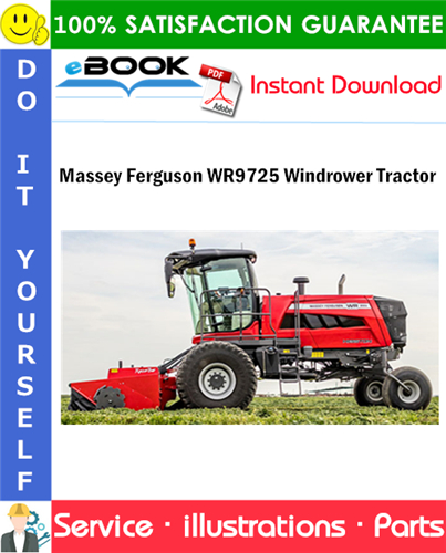 Massey Ferguson WR9725 Windrower Tractor Parts Manual