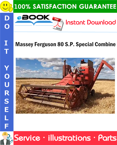 Massey Ferguson 80 S.P. Special Combine Parts Manual