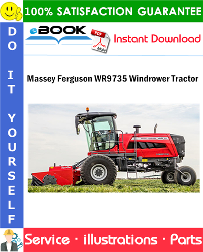 Massey Ferguson WR9735 Windrower Tractor Parts Manual