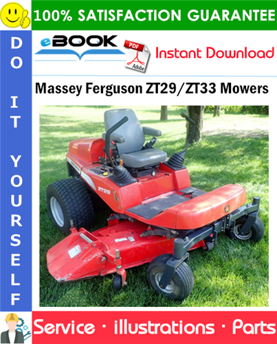 Massey Ferguson ZT29/ZT33 Mowers Parts Manual