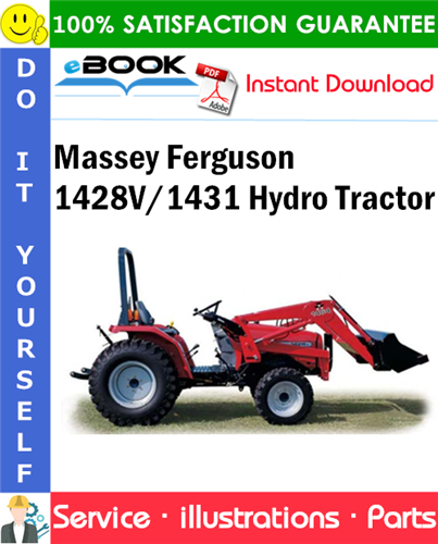 Massey Ferguson 1428V/1431 Hydro Tractor Parts Manual