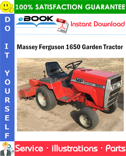 Massey Ferguson 1650 Garden Tractor Parts Manual