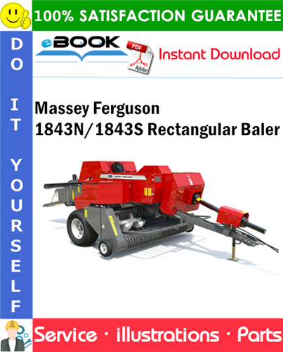 Massey Ferguson 1843N/1843S Rectangular Baler Parts Manual