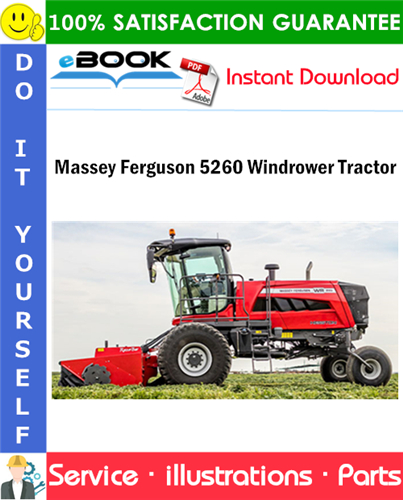 Massey Ferguson 5260 Windrower Tractor Parts Manual (Export Version)