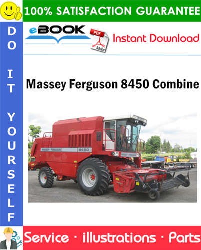 Massey Ferguson 8450 Combine Parts Manual