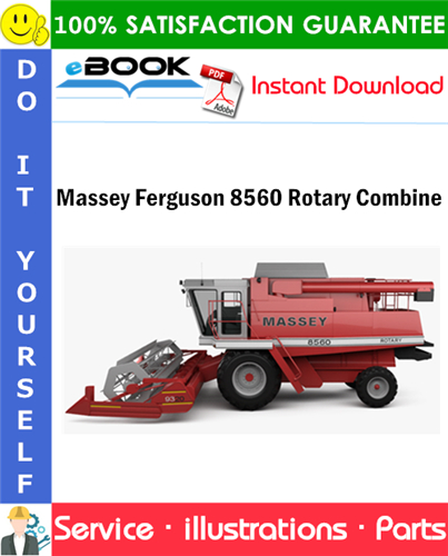 Massey Ferguson 8560 Rotary Combine Parts Manual