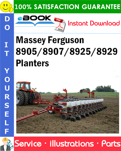 Massey Ferguson 8905/8907/8925/8929 Planters Parts Manual