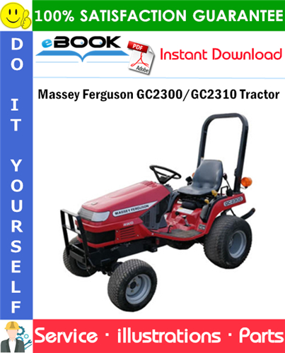 Massey Ferguson GC2300/GC2310 Tractor Parts Manual (Prior S/N JNA25201)