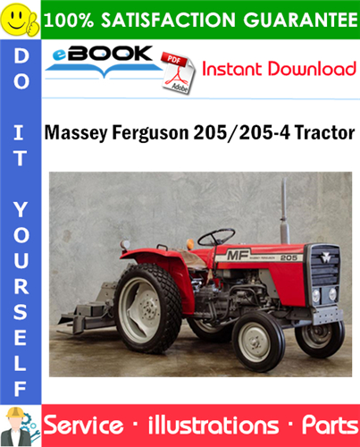 Massey Ferguson 205/205-4 Tractor Parts Manual