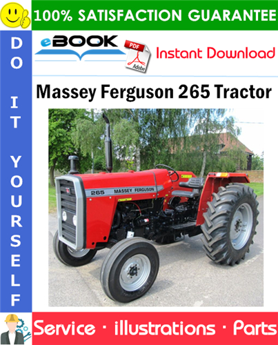 Massey Ferguson 265 Tractor Parts Manual (S/N: 9A349239 and up)