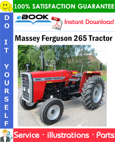 Massey Ferguson 265 Tractor Parts Manual (S/N: Prior to 9A349239)