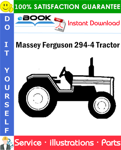 Massey Ferguson 294-4 Tractor Parts Manual (EFF. S/N 223000321 and up)
