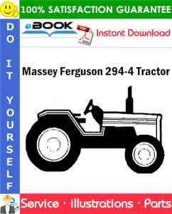 Massey Ferguson 294-4 Tractor Parts Manual (Prior to S/N 223000321)